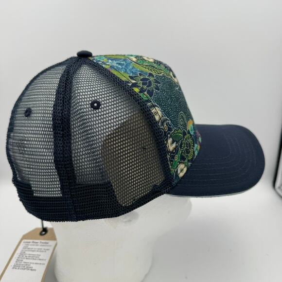 prAna Lower Pines Snapback Hat Nautical Kona Floral Adjustable Unisex OSFM NWT - Picture 3 of 6
